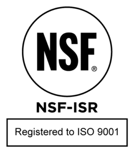 nsf - isr registered to iso 90001