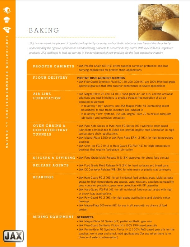 the baking manual is shown in orange and white